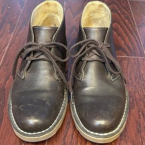 EUC Women’s BROWN genuine LEATHER Stonington Chukka ankle boots L.L. Bean 8.5